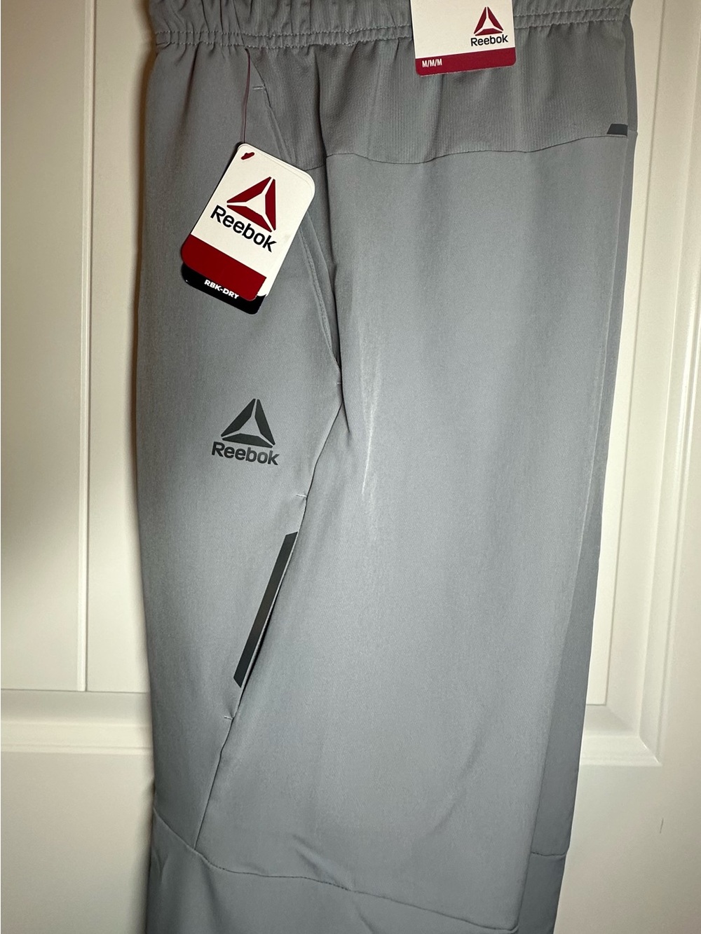 Reebok Light Gray Men's Track Joggers